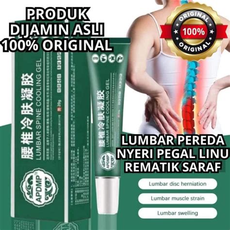 Jual Lumbar Spine Cooling Gel Salep Cina Cream Saraf Kejepit Salep