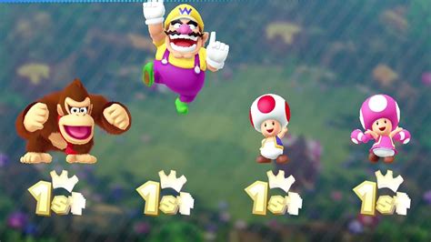 Mario Party Minigames Donkey Kong Vs Toad Vs Toadette Vs Wario