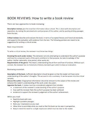 write  book review examples  students design talk