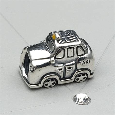 Vintage Authentic Pandora Taxi Cab 791221 Bead Charm Sterling Etsy