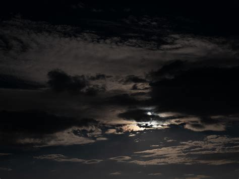 Tapetenhimmel, Wolken, Nacht, Mond, Dunkel, Nachthimmel HD: Widescreen ...