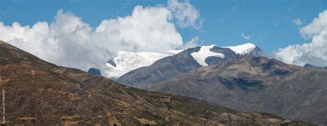 Illimani The Highest Mountain In The Cordillera Real Near The Cities