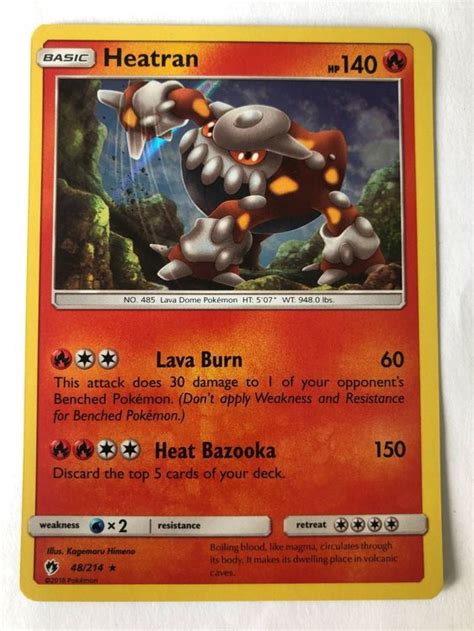 Heatran Holo Pokemon TCG Kaufen Auf Ricardo