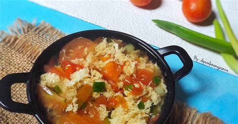 Resep Tan Hua Tang Sup Tomat Telur Oleh Dapur Ala Mama Jasmine Cookpad