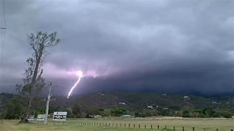 In Pictures Lightning Thunder And Golf Ball Sized Hail Lash South East Queensland Australia