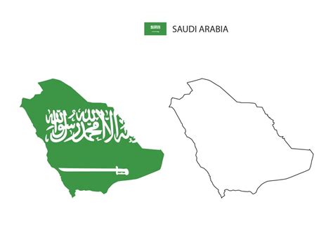 vetor da cidade do mapa da arábia saudita dividido pelo estilo de