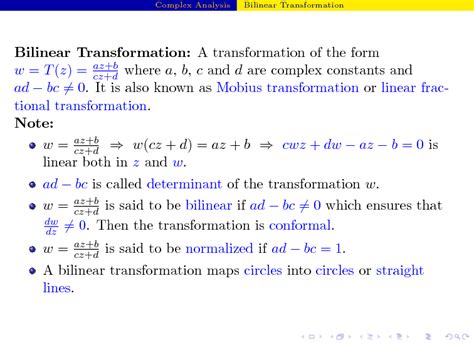 SOLUTION Bilinear Transformation Studypool