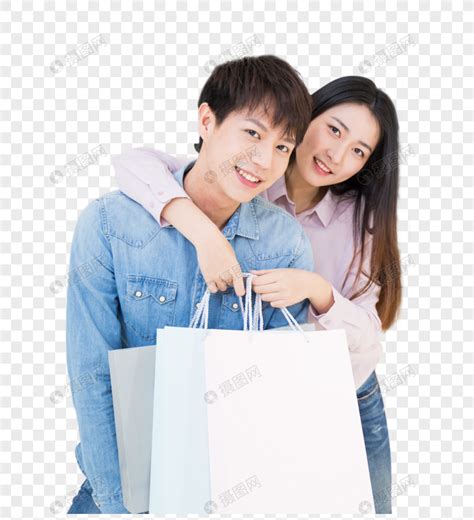 恩爱情侣开心购物元素素材下载-正版素材400…