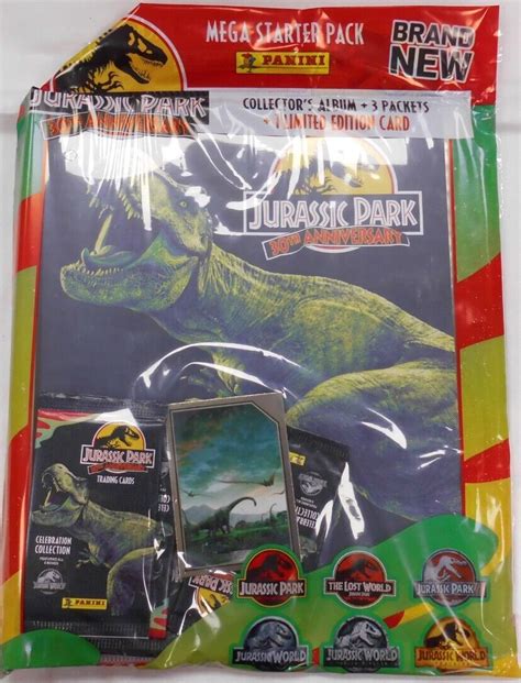 Panini Jurassic Park Th Anniversary Trading Cards Collection Starter