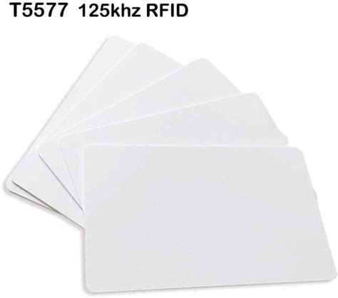 10Pcs T5577 Writable Rewrite Smart Card 125khz Blank White PVC RFID