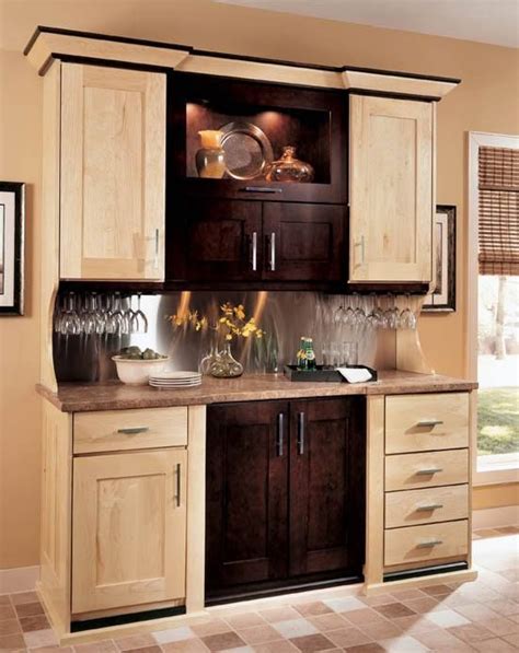 This Refreshment Center Featuring Wellborn Cabinet Inc Premier Series