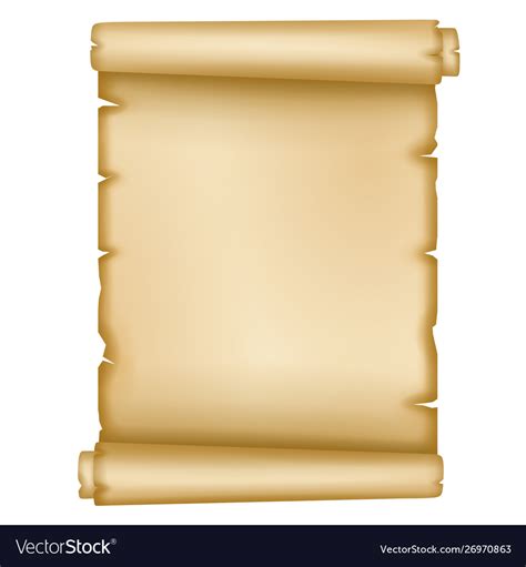 Isolated old parchment Royalty Free Vector Image