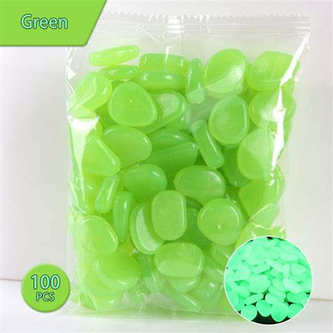 100pcs Glow In The Dark Stenen Gloeiende Stenen Tu Grandado