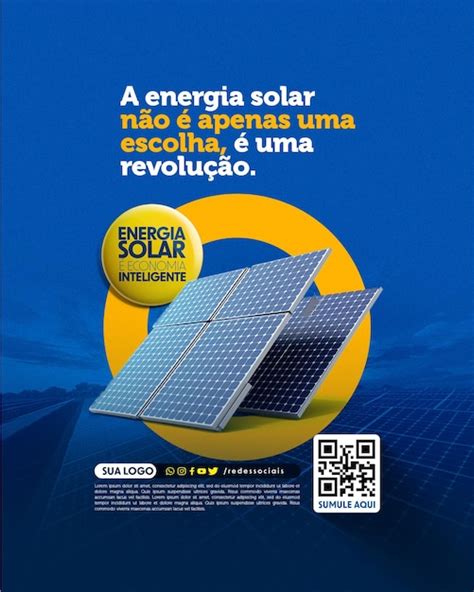 Premium PSD Social Media Energia Solar