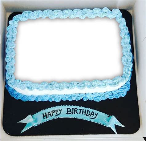 Happy Birthday Cake With Photo Frame