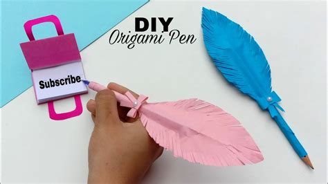 DIY Pen Decor Origami Craft Origami Craft Ideas Pen Decoration