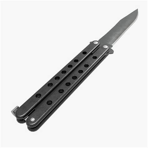 Knife Buttefly Rigged Balisong Free 3d Model Rigged Cgtrader