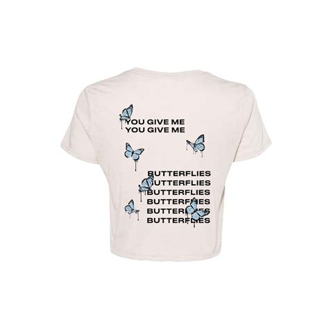 Piper Rockelle You Give Me Butterflies Crop Tee