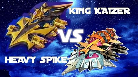 Crush Gear Nitro King Kaizer Vs Heavy Spike Youtube