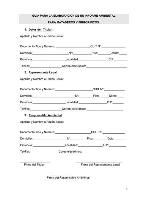 Guia Para La Elaboracion De Un Informe Ambiental
