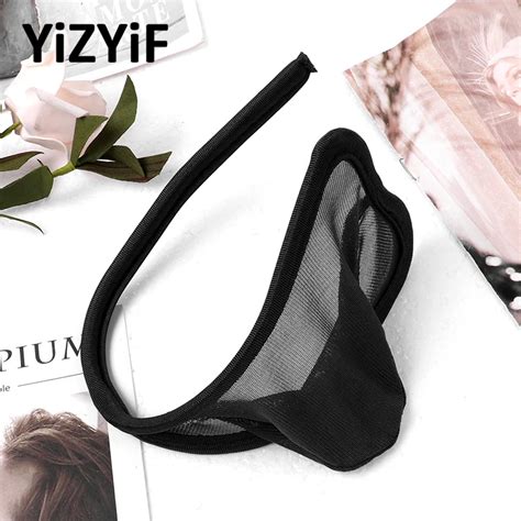 Mens C String Briefs Sheer Mesh Panties Bulge Pouch Thong Sissy Underwear Bikini Online