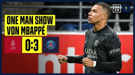 Hattrick Eiskalter Mbapp Schie T Reims Ab Reims Psg Ligue