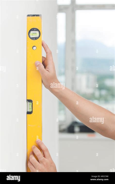 measuring tool  level installation stock photo alamy