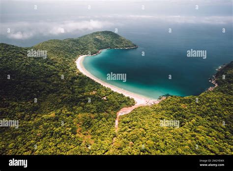 Big Island Ilha Grande Abraao Beach In Angra Dos Reis Rio De Janeiro