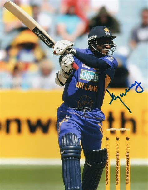 8x10 Inches Original Autographed Photo Of Sri Lankan Cricketer Sanath