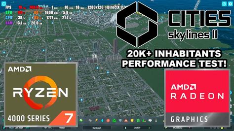 Cities Skylines 2 AMD Ryzen 7 4700U Radeon Vega 7 Integrated