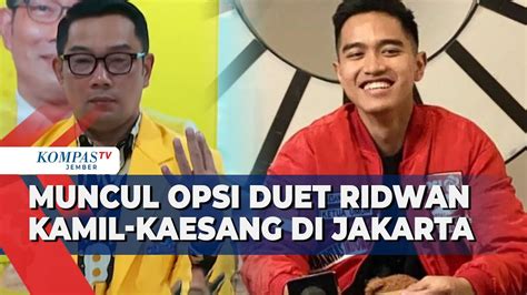 PAN Dan Golkar Buka Opsi Duet Ridwan Kamil Kaesang Di Pilkada Jakarta