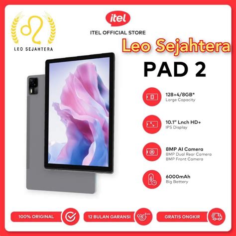 Jual Tablet Murah Itel Pad 2 Ram 4gb 128gb Layar 101 Inch Garansi