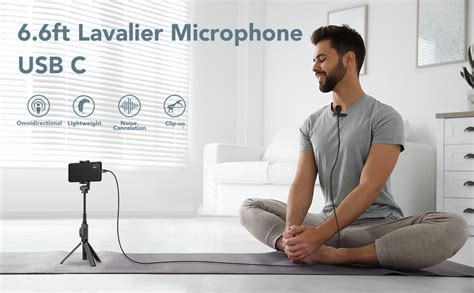 Amazon Pop Voice Upgraded Usb C Lavalier Microphone For Android