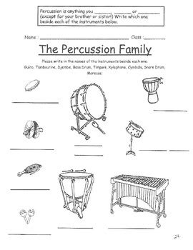 Percussion Instruments With Names