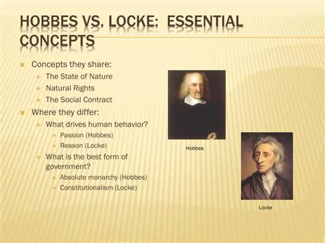 Ppt Hobbes Vs Locke Essential Concepts Powerpoint Presentation