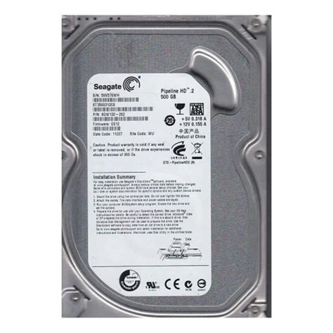 Disco Rígido Interno Seagate Pipeline Hd St3500312Cs 500Gb em Promoção