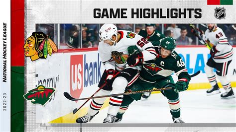 Blackhawks Wild NHL Highlights 2022 YouTube