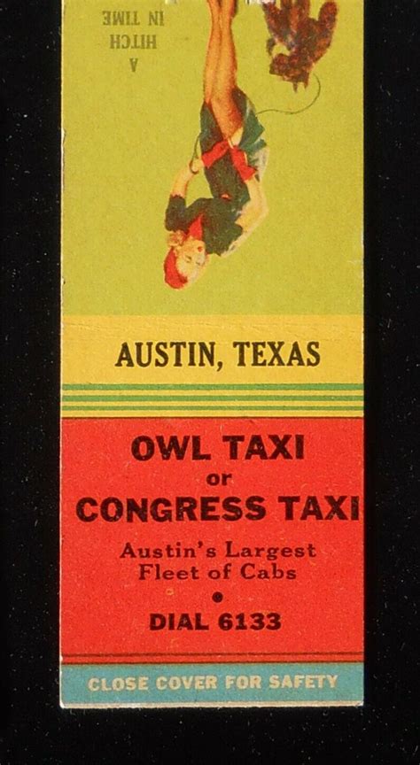 1940s Ww2 Owl Taxi Congress Dial 6133 Tonys Tavern Sexy Pinup Hitch