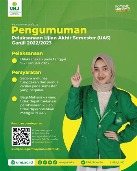 Pengumuman Pelaksanaan Uas Ganjil Umj