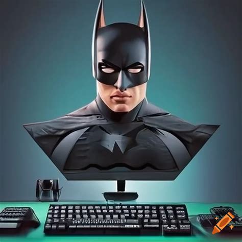 Hi Tech Computer Setup With Sleek Batman Motifs On Craiyon