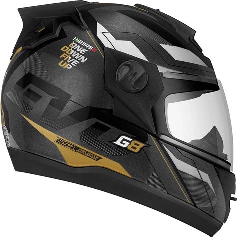 Capacete De Moto Fechado Pro Tork Evolution G Evo Preto Black