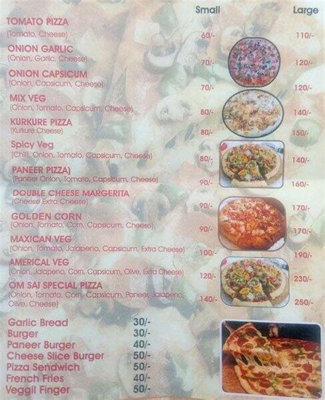 Om Sai Pizza Point Menu Menu For Om Sai Pizza Point Tughlakabad