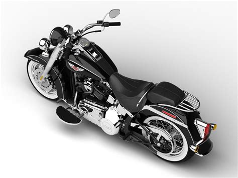 Harley Davidson Flstn Softail Deluxe 2015 3d Model 109 Dxf Fbx