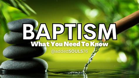 Baptism What You Need To Know One News Page Video