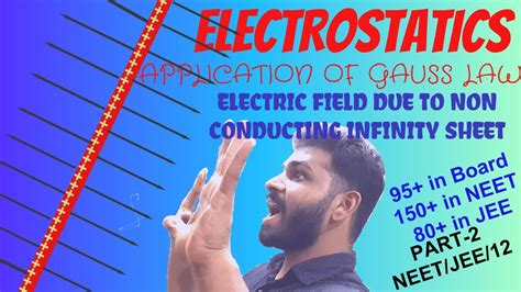 Electric Field Due To A Non Conducting Infinite Sheet Application Of