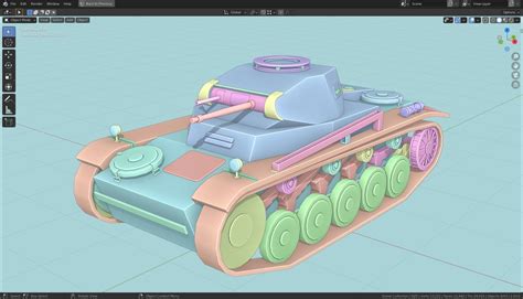 3D Model Pzkpfw II Tank Base Mesh VR AR Low Poly CGTrader