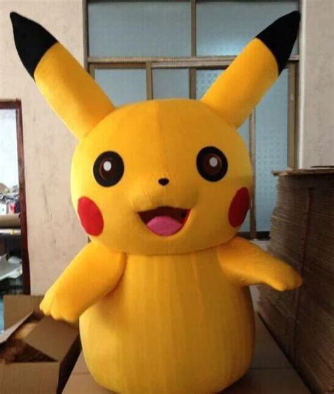 Buy New Pikachu Mascot Costume Fancy Dress Adultandchild