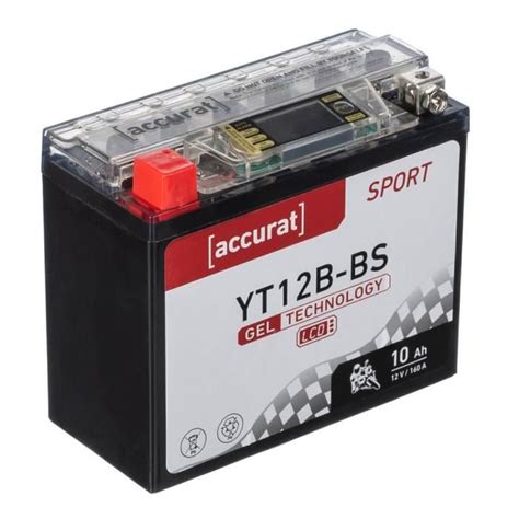 Batterie Moto Yt B Bs Ah Gel Accurat V A X X Mm Quad