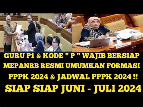 GURU P1 KODE P WAJIB BERSIAP MENPANRB RESMI UMUMKAN FORMASI