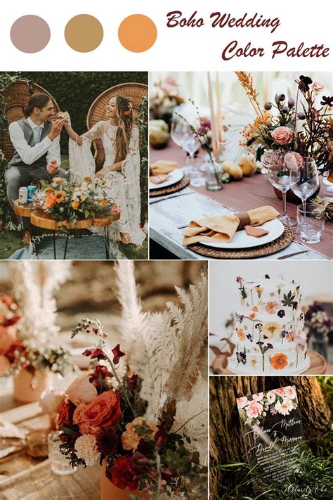 10 Chic Rustic Bohemian Wedding Color Palettes We Love Atelier Yuwa